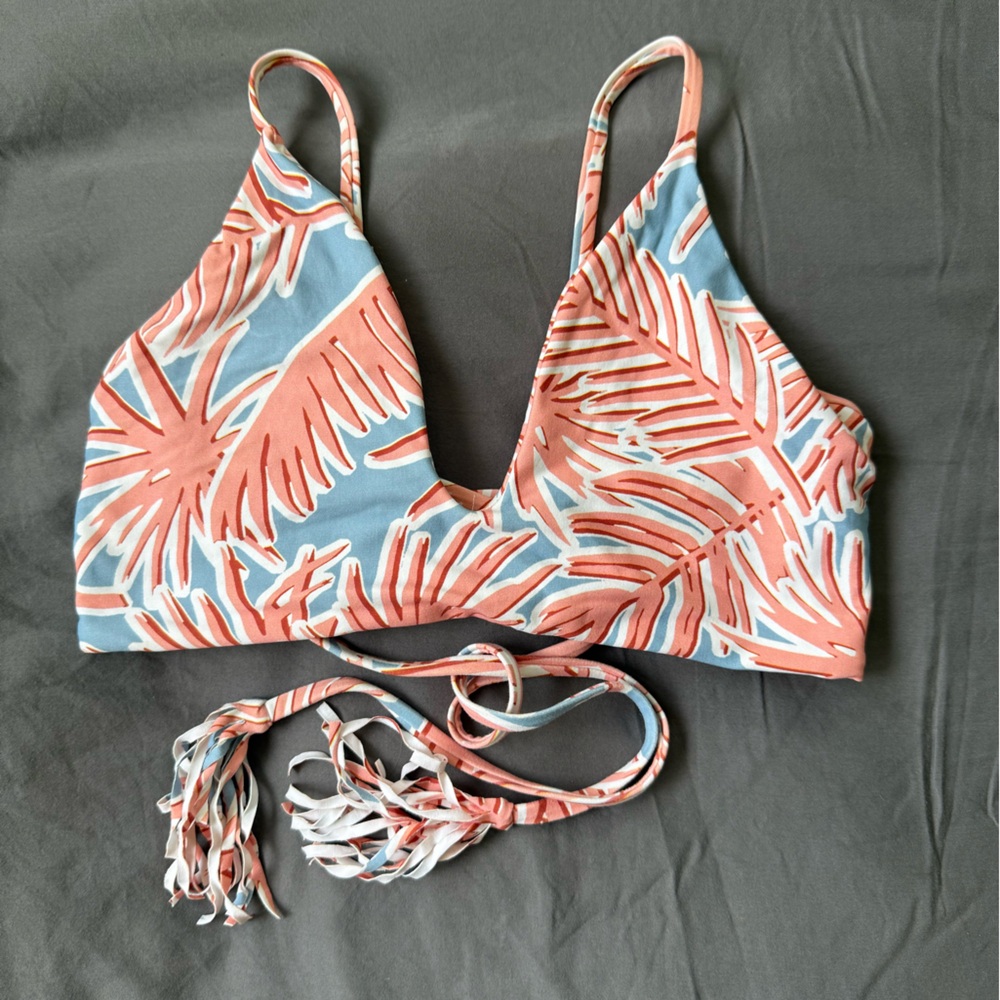 Midori Mia Kiholo print Bikini Top XL